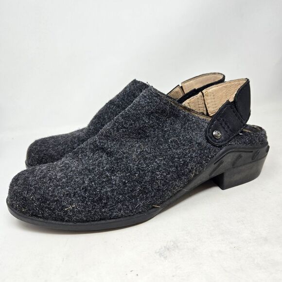 ARIAT Sport Wool Clog Mule Leather Strap Style 94039 Size 8.5 - Picture 6 of 15